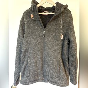 Free Country. Men's Fleece Jacket. Black. Medium.